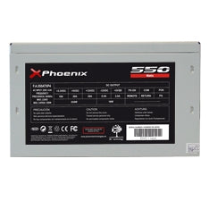 Fuente de alimentacion phoenix 550w atx p4 ready ventilador 12cm