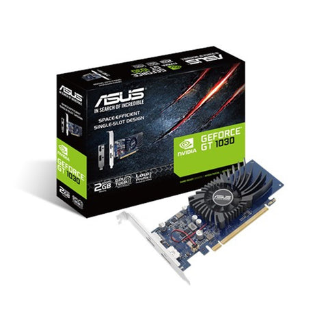 Tarjeta grafica asus  nvidia geforce gt1030 2g - brk 2gb gddr5 hdmi display port bajo perfil