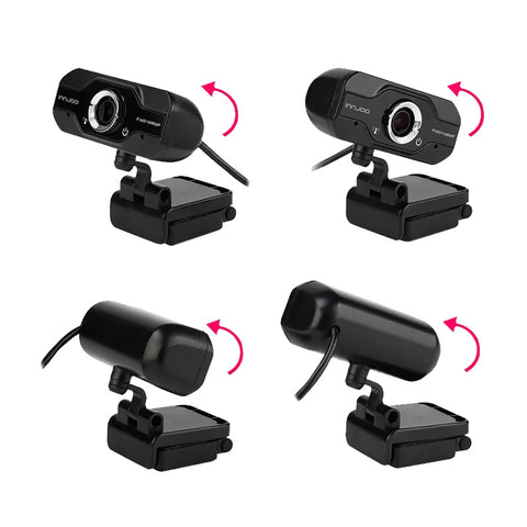 Webcam innjoo cam01 negra full hd - 30fps -  usb 2.0