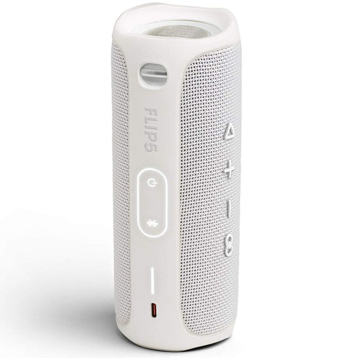 Altavoz bluetooth jbl flip 5 white - 20w rms -  ipx7 - bateria 4800mah - manos libres - blanco