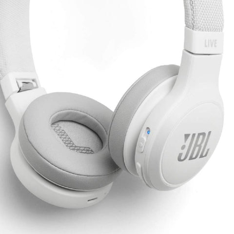 Auriculares bluetooth jbl live 400bt white - 32 ohm - tecnologia talkthru - compatible google -  amazon alexa - bateria recargable - funcion manos libres