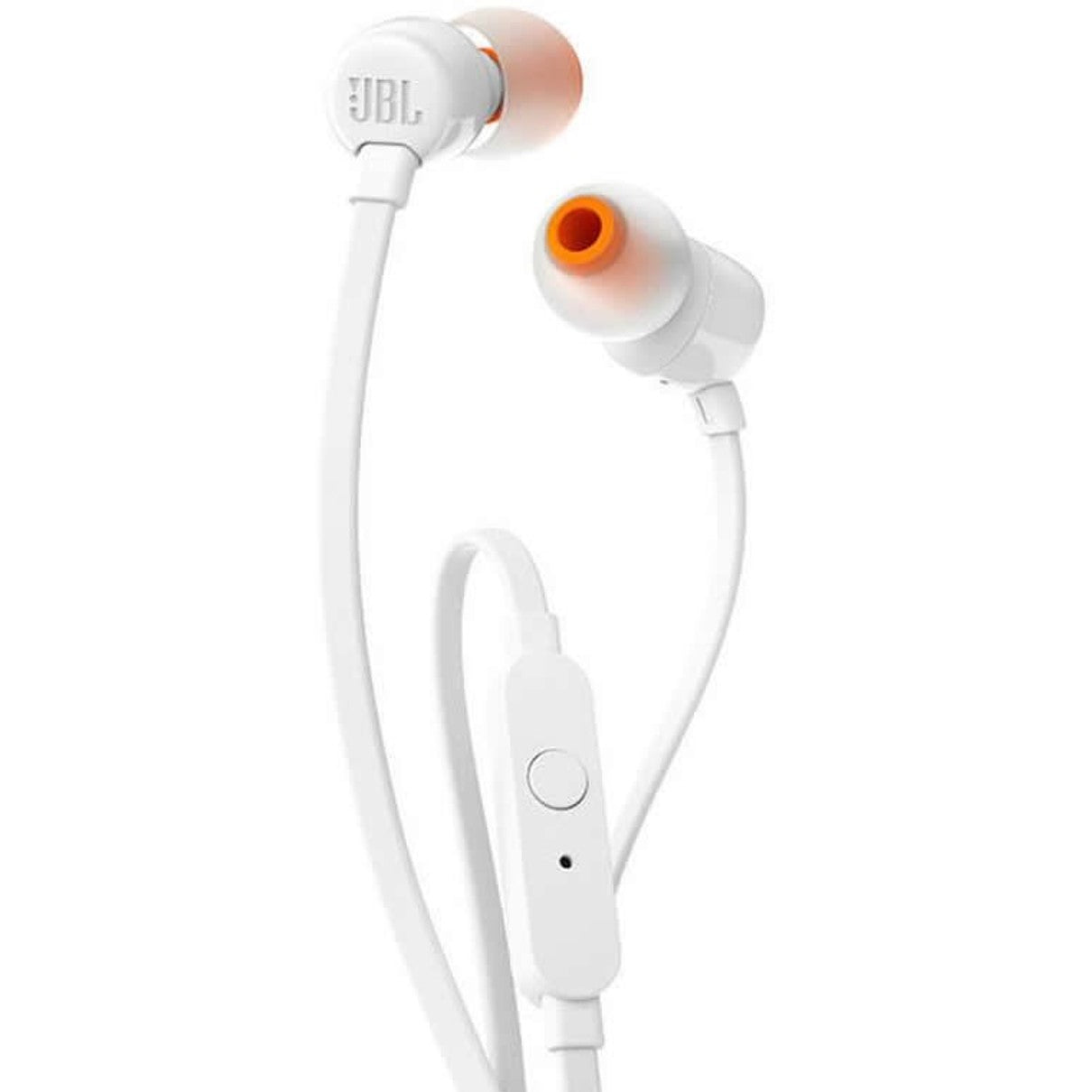 Auriculares intrauditivos jbl t110 white - pure bass - drivers 9mm - cable plano - manos libres