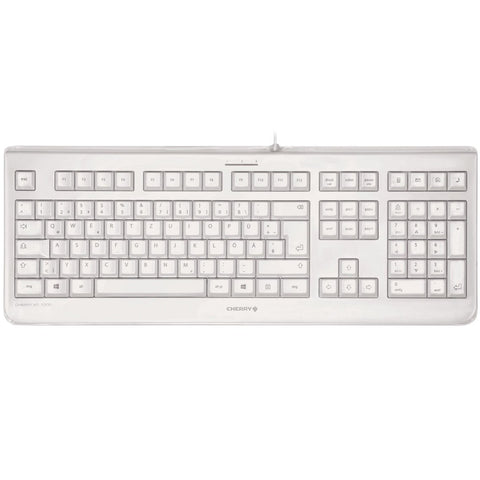 Teclado cherry kc 1068 usb blanco