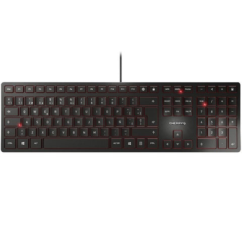 Teclado cherry kc 6000 slim ultraplano negro