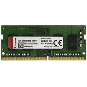 Memoria ddr4 4gb kingston - 2666 mhz - pc4 - 21300 - cl19 so - dimm - no ecc