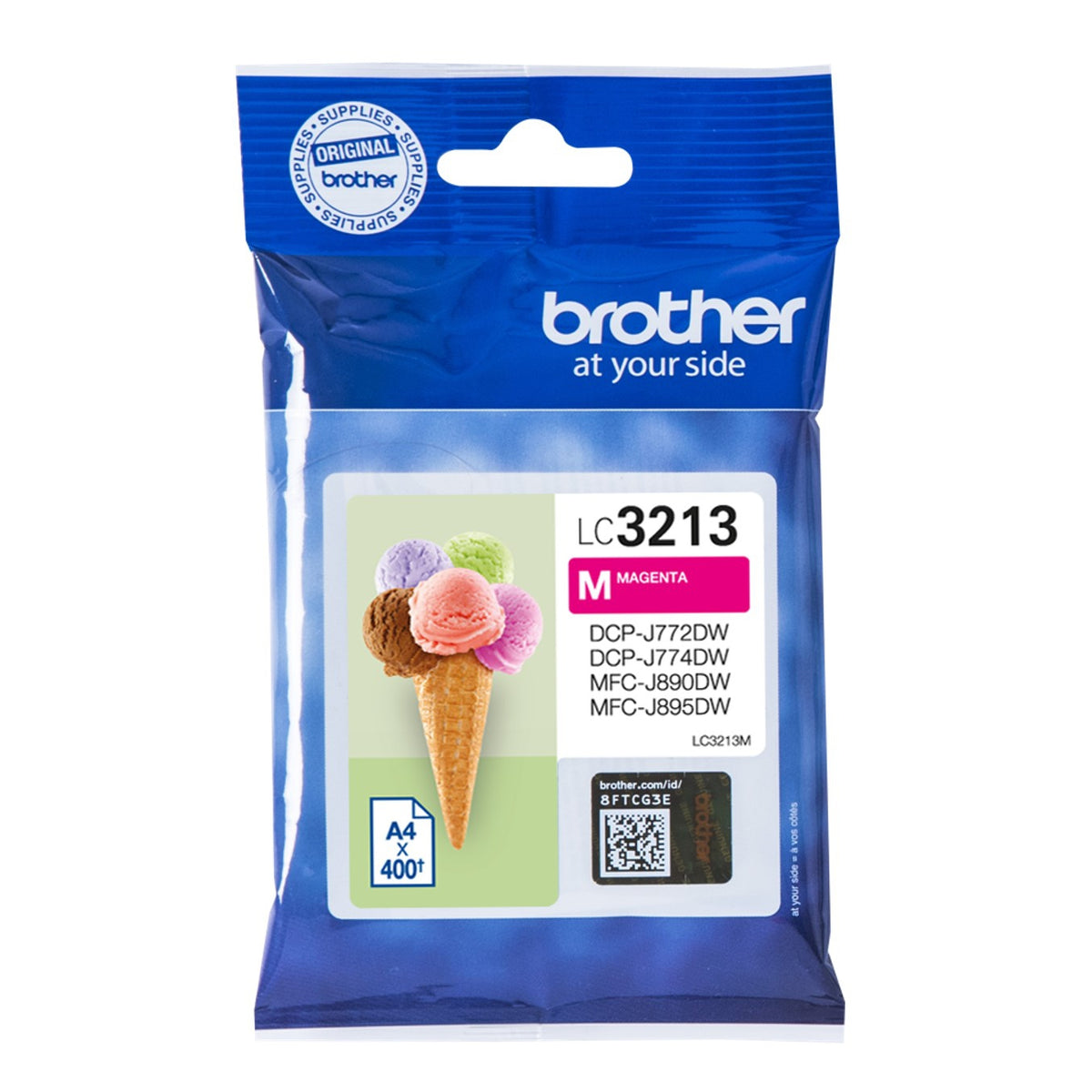 Cartucho tinta brother lc3213m magena 400 paginas