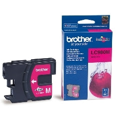 Cartucho tinta brother lc980m magenta 400 paginas dcp - 195c -  dcp - 375cw -  mfc - 250c -  mfc - 255cw -  mfc - 290c