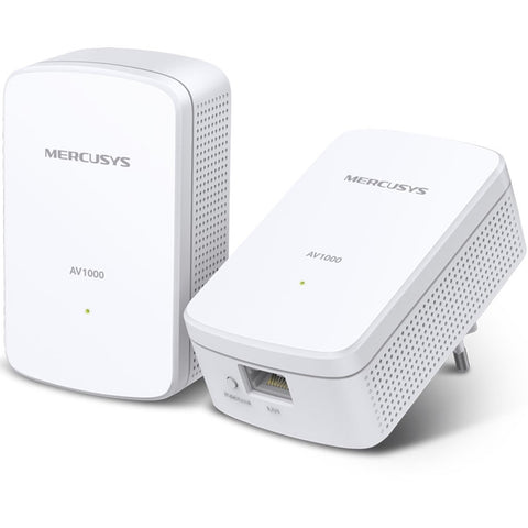 Kit 2 powerline mercusys mp500 kit av1000 gigabit -  pack 2 unidades