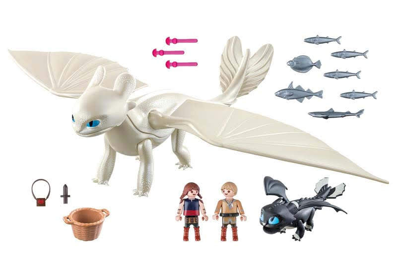 Playmobil como entrenar a tu dragon furia diurna y bebe dragon con niños