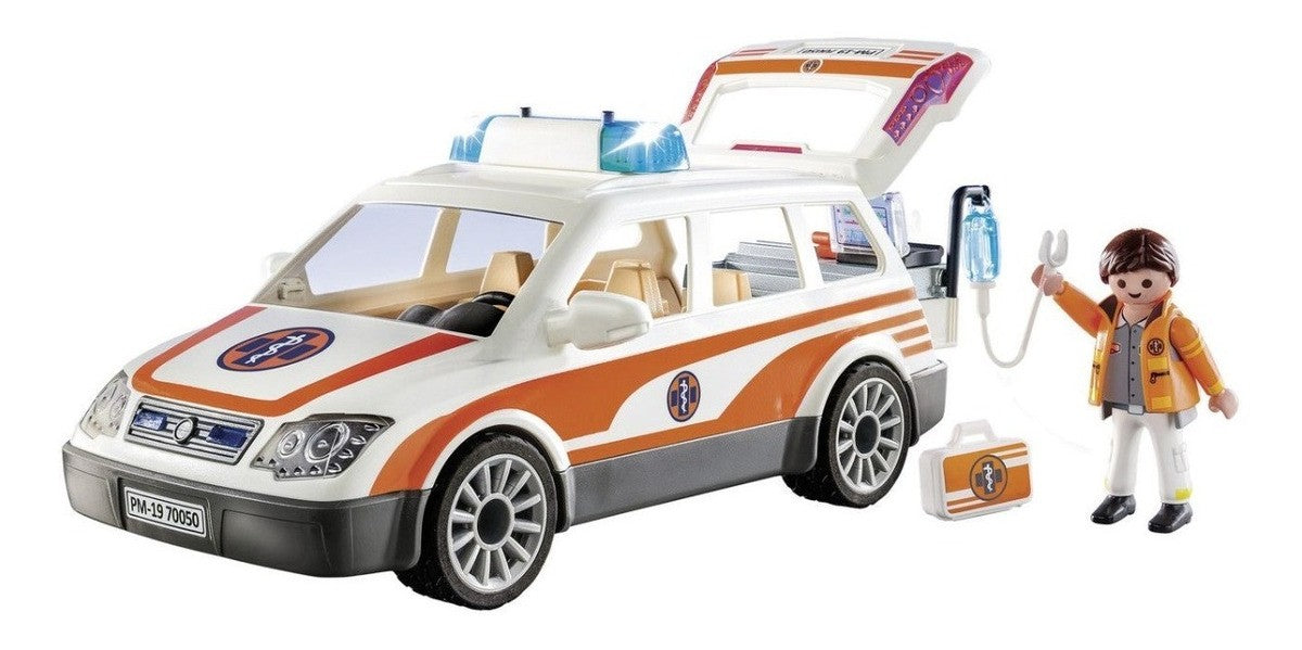 Playmobil rescate coche de emergencias con sirena