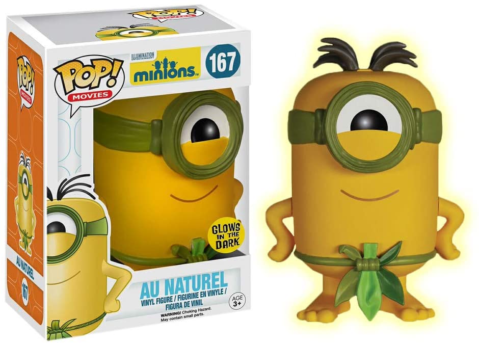 Funko pop minions minion al natural brilla en la oscuridad glow in the dark 6447