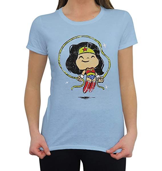 Camiseta funko pop super cute tee dc wonder woman con cuerda talla l niña 23301