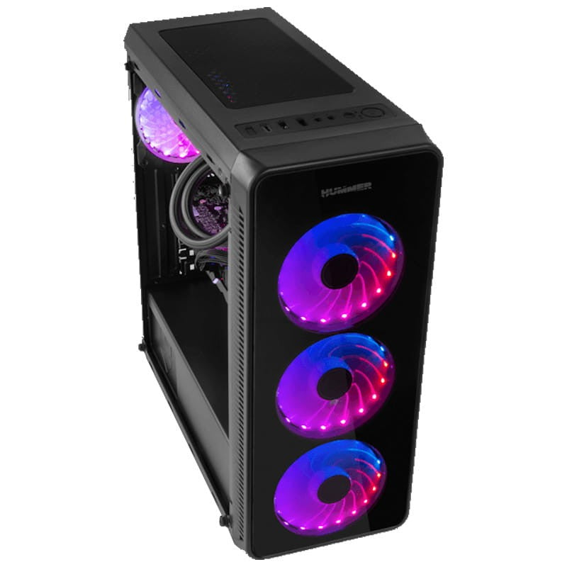 Caja ordenador gaming nox hummer tgm sin fuente