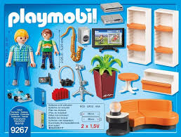 Playmobil ciudad casa moderna salon