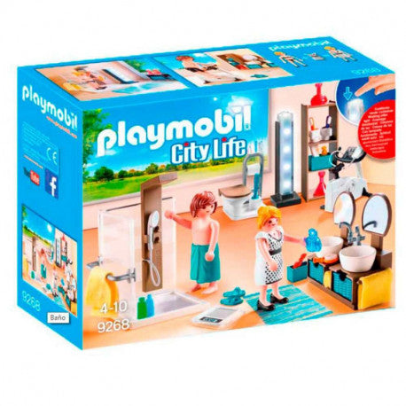 Playmobil ciudad casa moderna baño