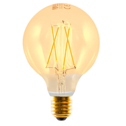 Bombilla led silver electronic filamento edison globo 3w=25w -  e27 -  2.200k -  320º -  330 lm -  luz extra calida -  a++