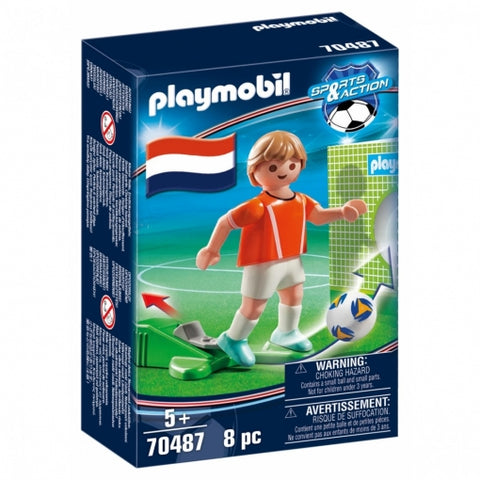 Playmobil deportes jugador de futbol -  paises bajos holanda