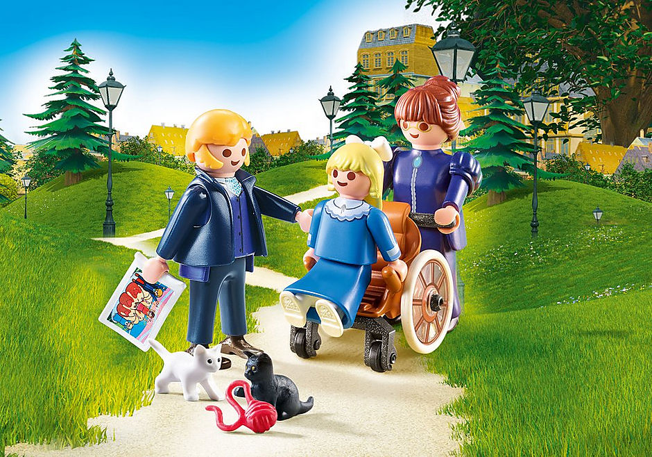 Playmobil heidi clara padre y señorita rottenmeier