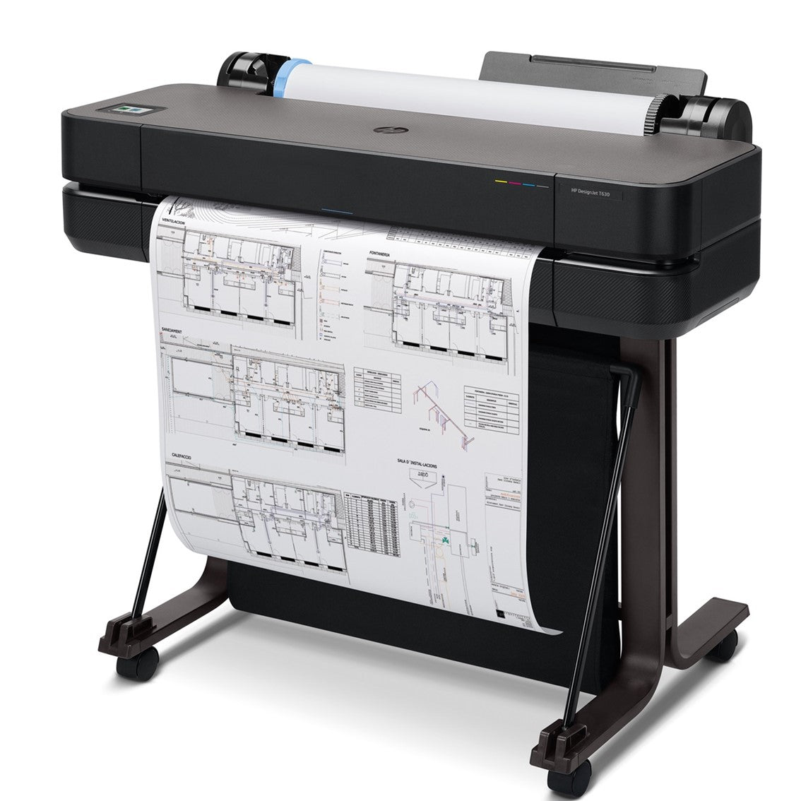 Plotter hp designjet t630 a1 24pulgadas -  2400ppp -  usb -  red -  wifi -  pedestal -  cortadora horizontal automatica