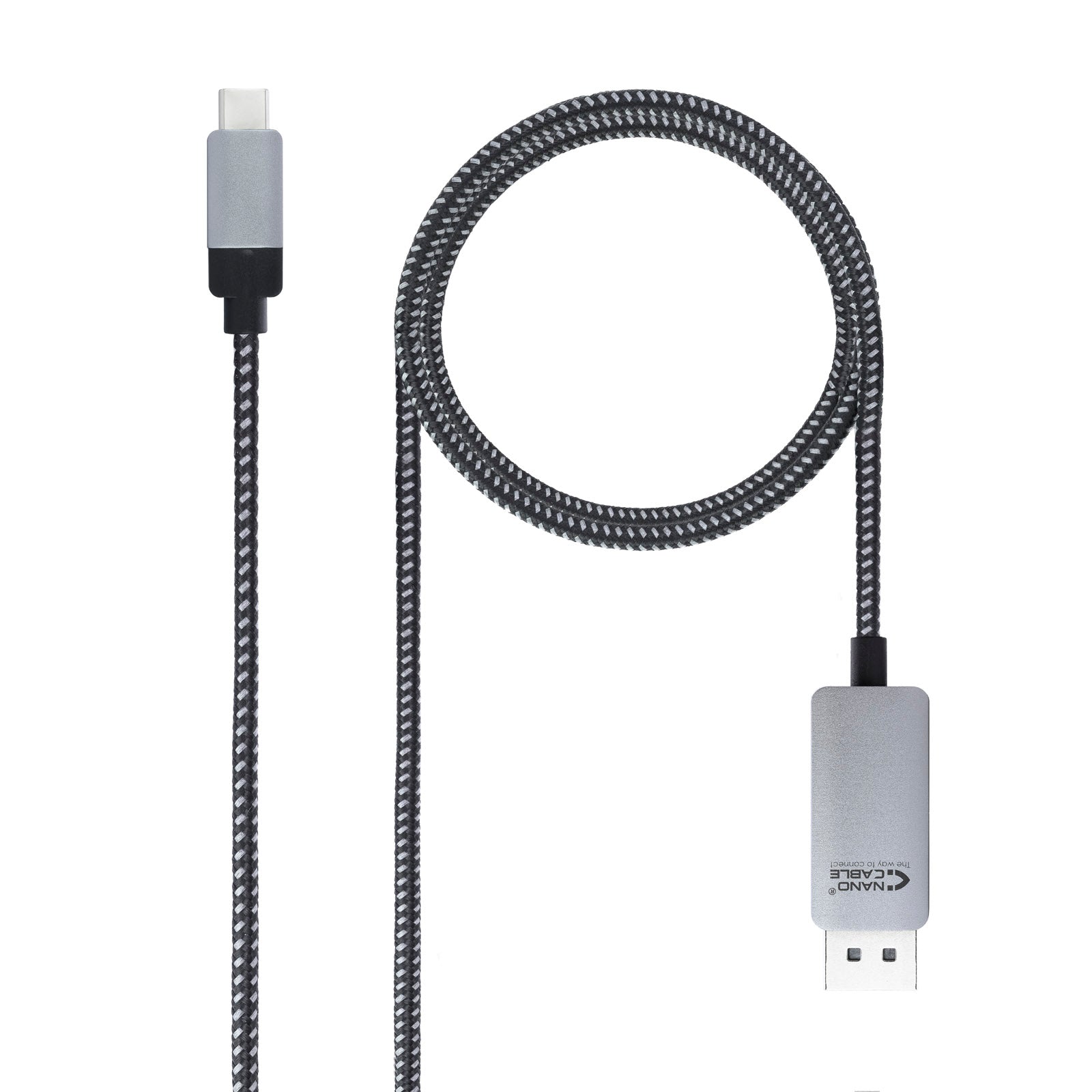 Cable nanocable conversor usb tipo c a displayport usb tipo c - mdp - m negro 1.8 m