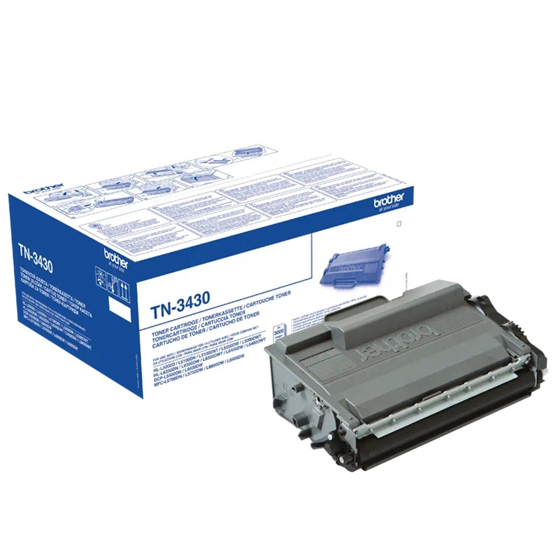 Toner brother tn3430 negro 3000 paginas