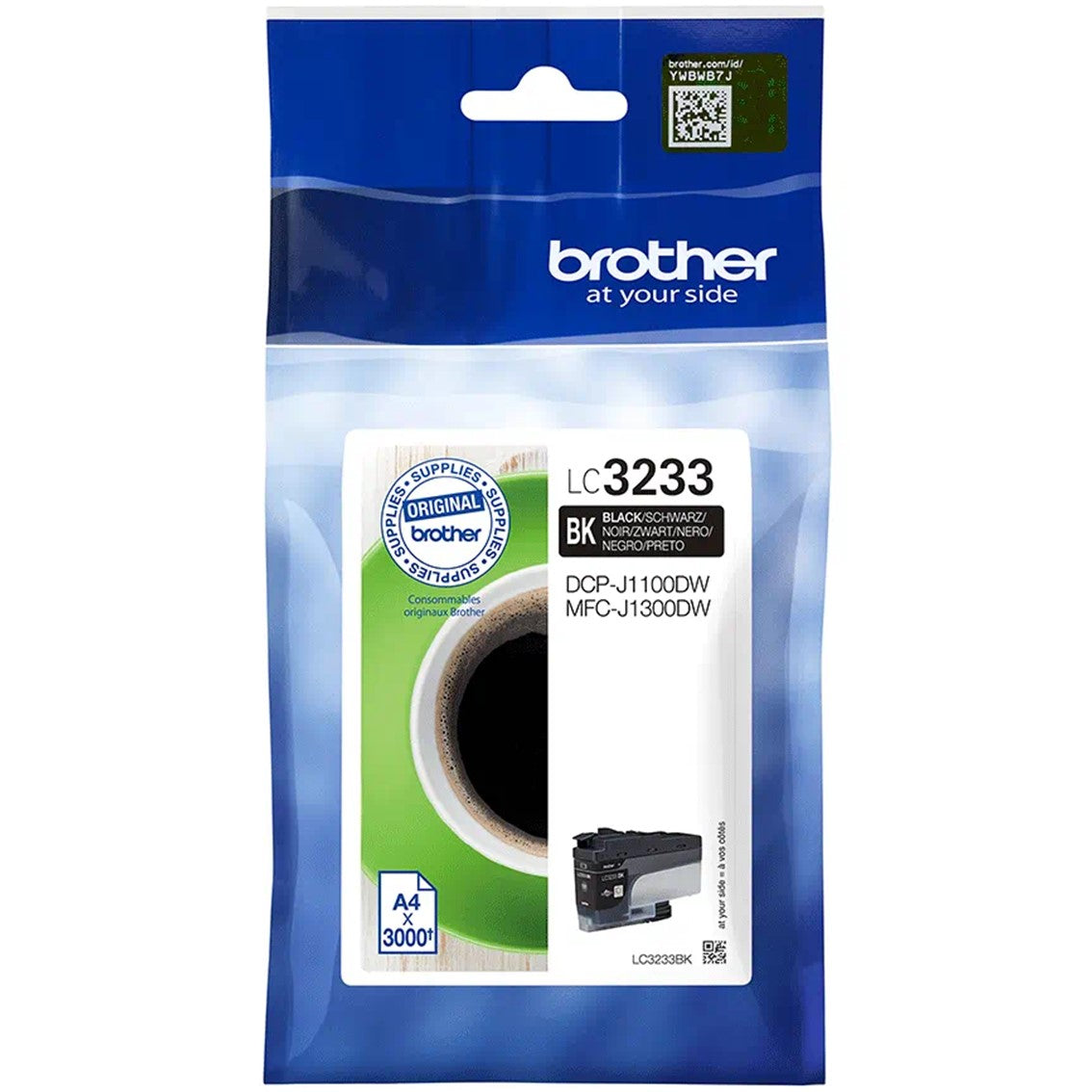 Cartucho tinta brother lc3233bk negro 3000 páginas