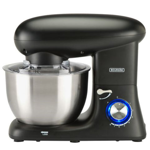 Amasadora bourgini kitchen chef plus 5.52l negra