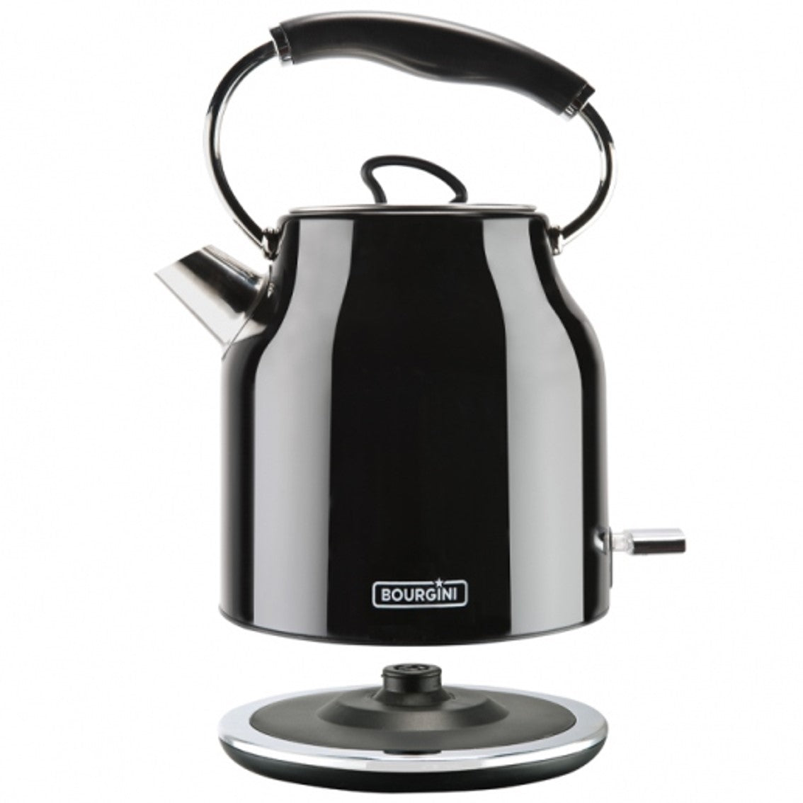 Hervidor de agua bourgini nostalgic water kettle deluxe negro 1.78l