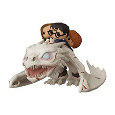 Funko pop harry potter harry ron & hermione montados en dragon 50815