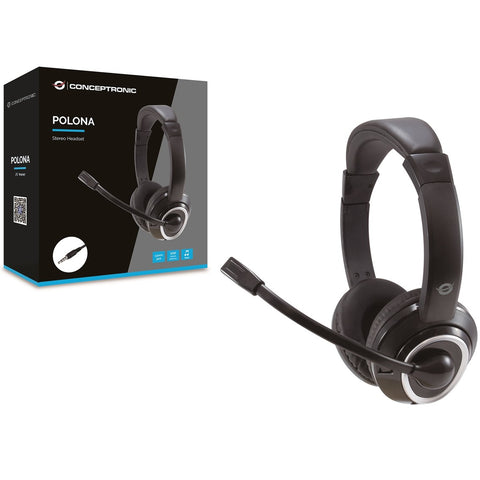 Auricular conceptronic polona02b  - jack 3.5mm - microfono - control volumen