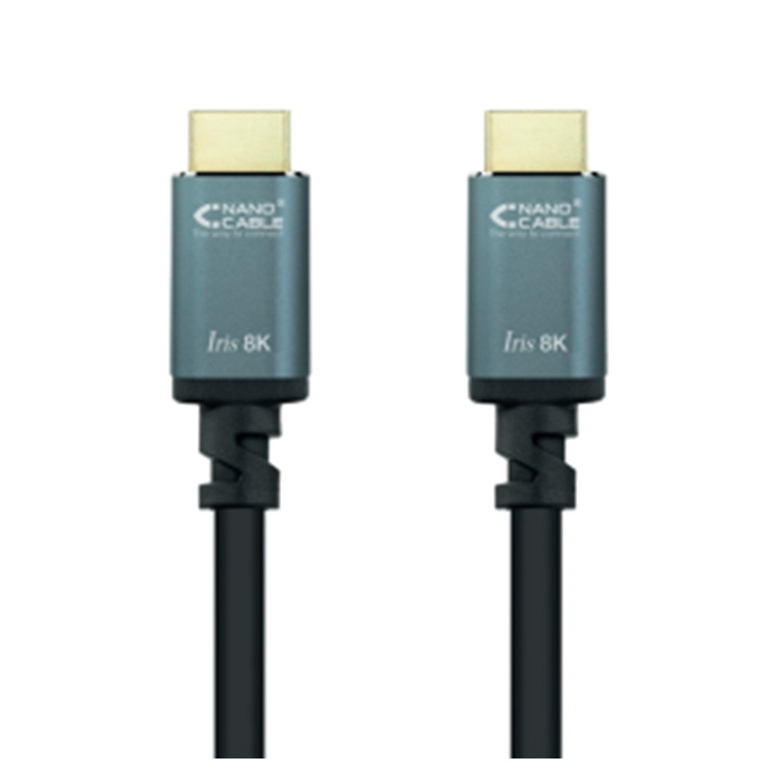 Cable nanocable hdmi 2.1 iris 8k macho - macho 2m negro