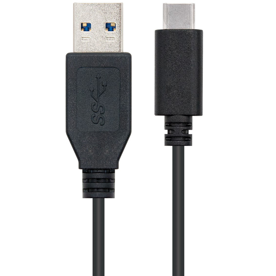 Cable nanocable conversor usb 3.1 gen2 a usb tipo c macho - macho negro 1m