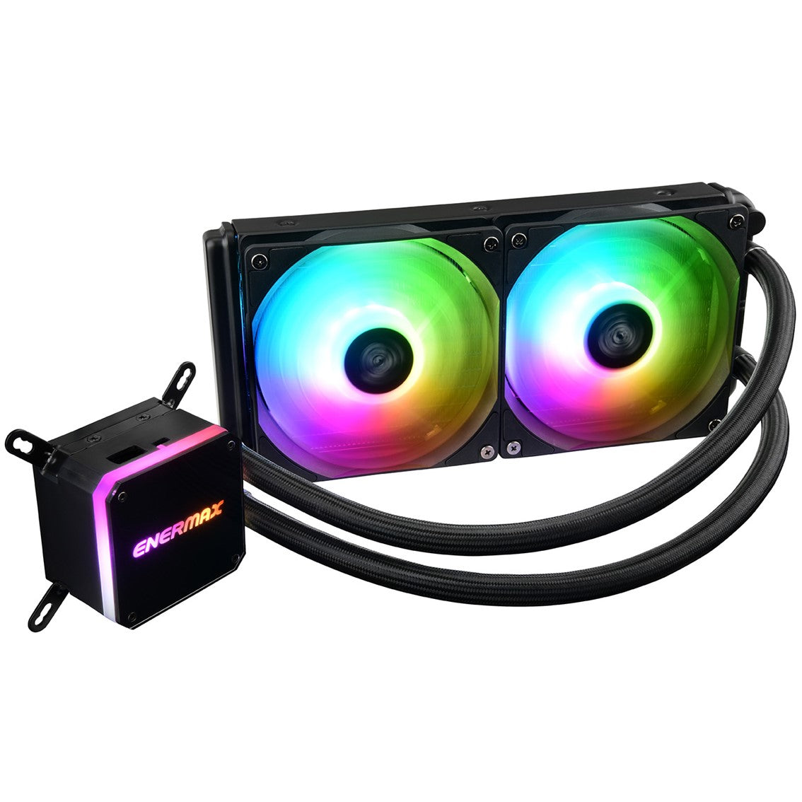 Kit refrigeracion liquida cpu gaming enermax elc - lmt240 - argb liqmax iii 240 para intel amd argb 2x12cm