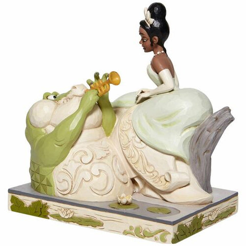 Figura enesco disney la princesa tiana y el sapo tiana con cocodrilo