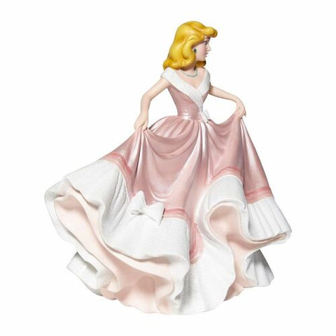 Figura enesco disney la cenicienta la cenicienta con vestido rosa