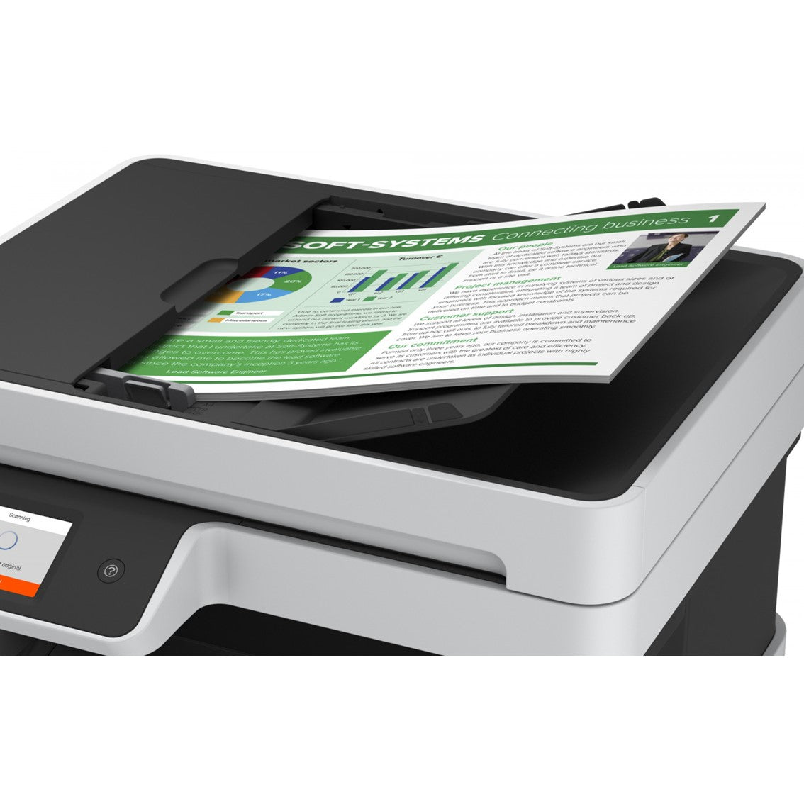 Multifuncion epson inyeccion color ecotank et - 5150 a4 -  17ppm -  usb -  red -  wifi -  wifi direct -  duplex impresion -  bandeja 250 hojas -  adf 35 hojas