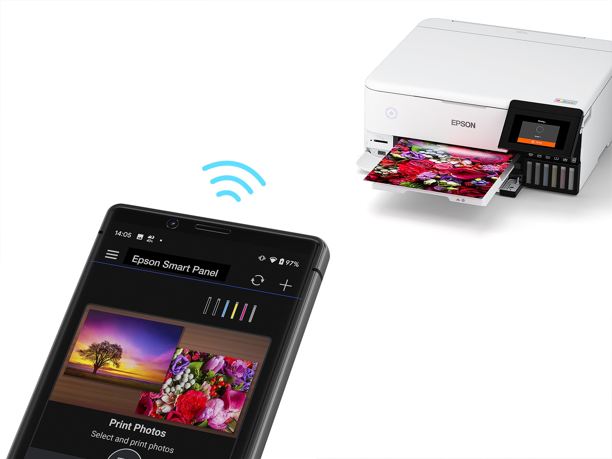 Multifunción inyección epson ecotank et - 8500 color wifi duplex