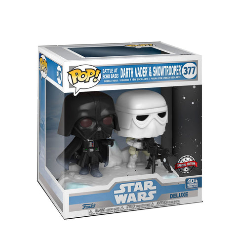 Funko pop deluxe star wars darth vader & stormtrooper diorama invernal exclusivo 46618