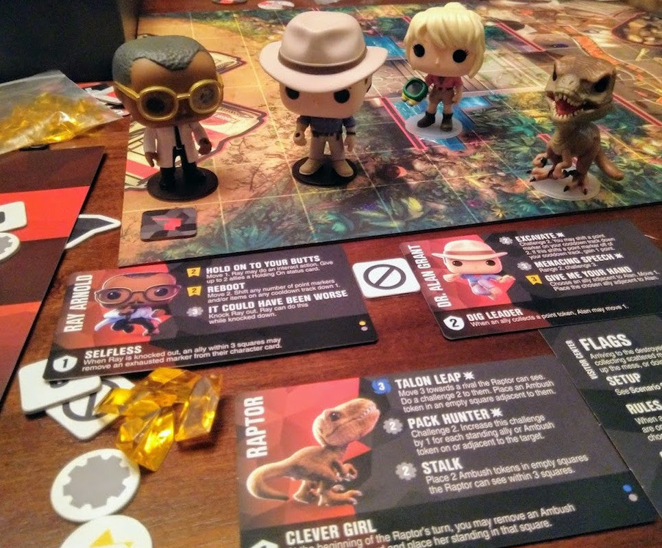 Juego de mesa funkoverse jurassic park edicion 100 version ingles