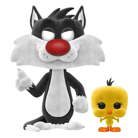 Funko pop looney tunes silvestre & piolin version terciopelo 50755 + camiseta talla s