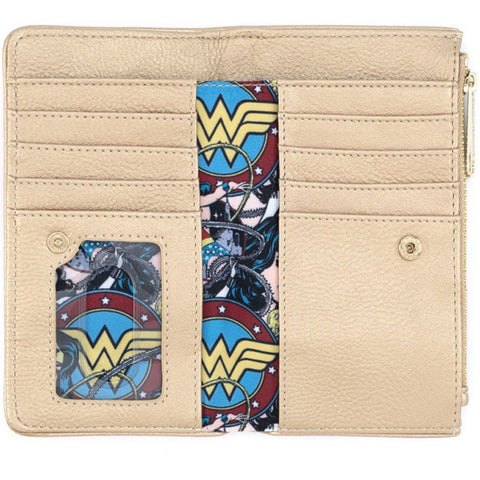Cartera loungefly dc wonder woman logo wonder woman