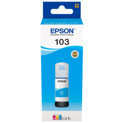 Cartucho ecotank epson 103 cian ink botella para l3110 -  l3150 -  l3111 -  l3151