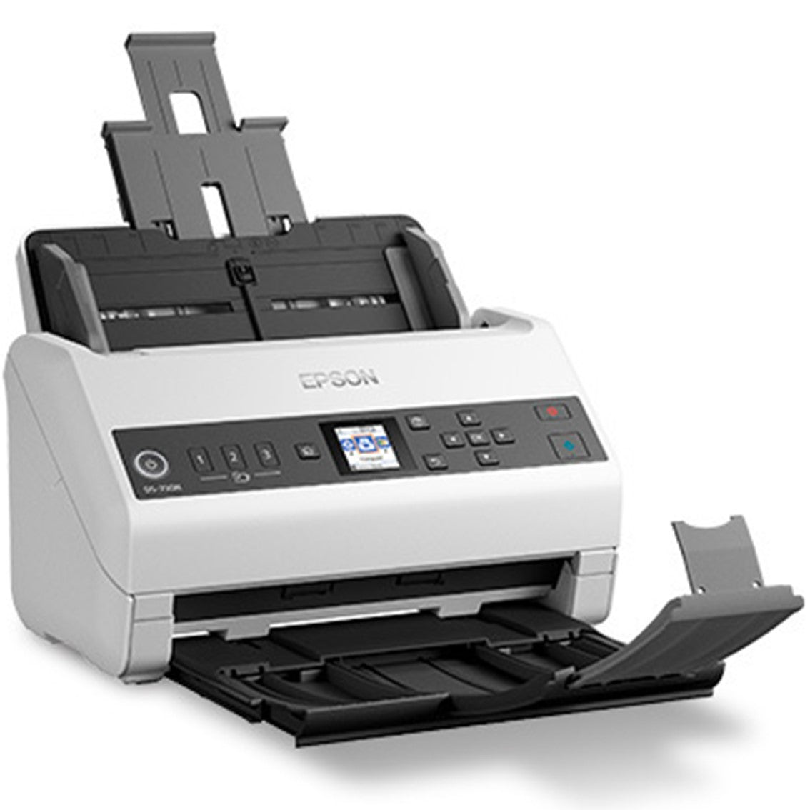 Escaner sobremesa epson workforce ds - 730n a4 -  40ppm -  usb tipo b -  red -  adf -  lcd