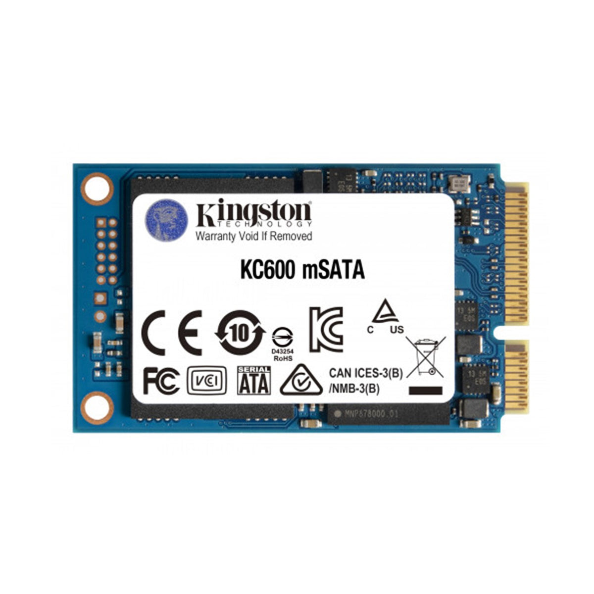 Disco duro interno ssd kingston kc600 256gb msata sata 6gb - s