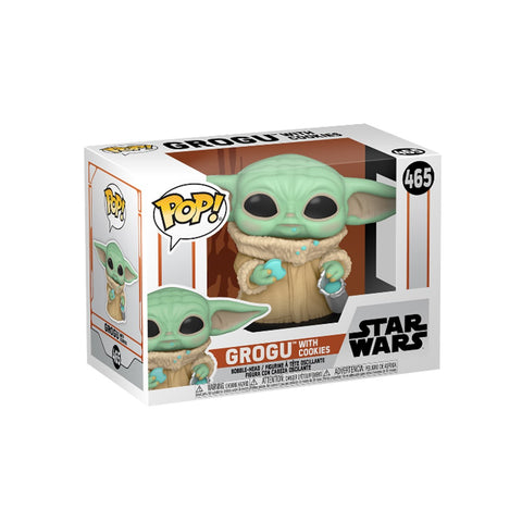 Funko pop star wars the mandalorian grogu baby child con galleta 54531 (preorder reserva ya)