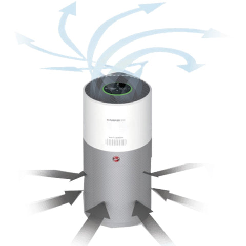 Purificador de aire hoover hhp50 sensor temperatura y humedad 110m2