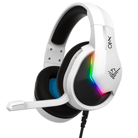 Auriculares gaming phoenix x - io blancos multiplataforma con cable jack y adaptador