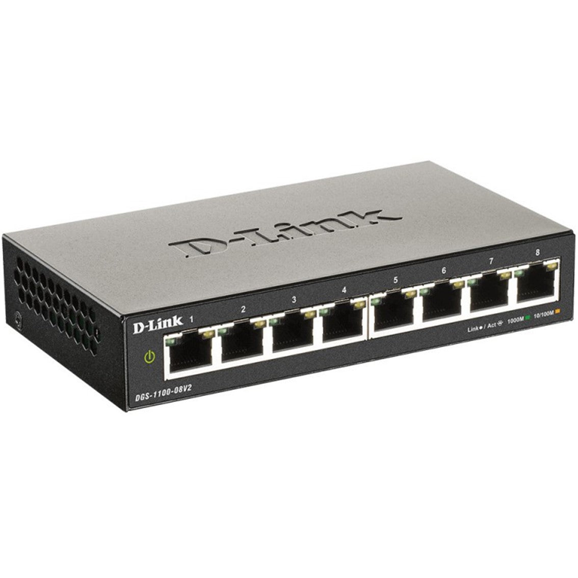Switch d - link 8 puertos 10 - 100 - 1000 gestionable easysmart