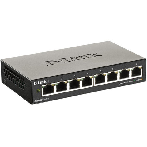 Switch d - link 8 puertos 10 - 100 - 1000 gestionable easysmart