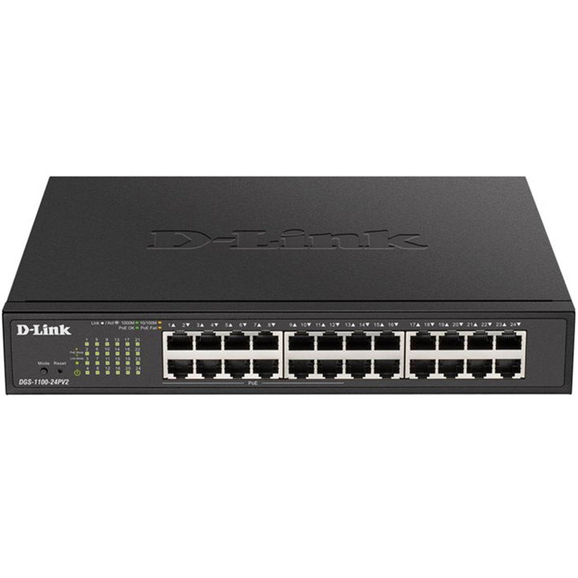 Switch d - link 24 puertos 10 - 100 - 1000 gestionable poe 12puertos